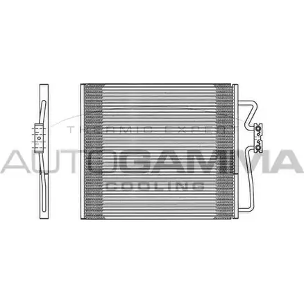 Радиатор кондиционера AUTOGAMMA 7J NAXW 3849861 D4PZ1T 102616 изображение 0