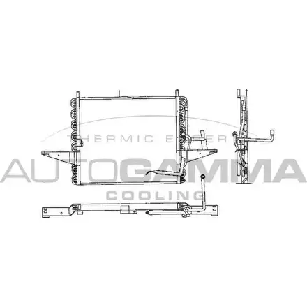 Радиатор кондиционера AUTOGAMMA 102654 DJ0IA C6 3849897 0RDLDP