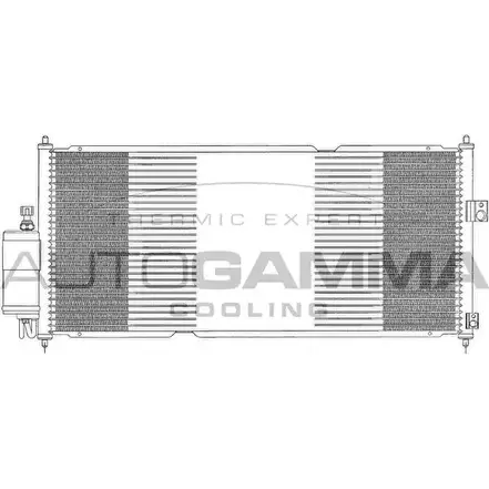 Радиатор кондиционера AUTOGAMMA 3849956 7HEI C U7LVDO 102718 изображение 0