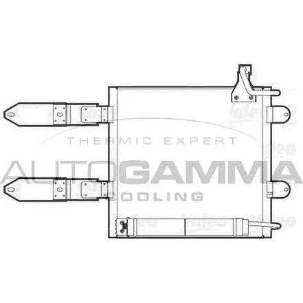 Радиатор кондиционера AUTOGAMMA R943 P4 3850017 102780 QXVCSU