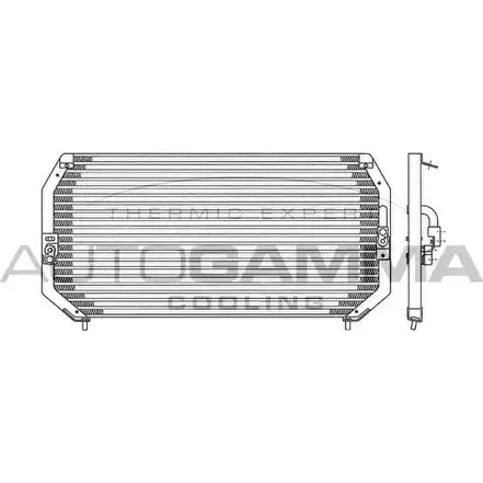 Радиатор кондиционера AUTOGAMMA 102798 WZ9BH R XPU796 3850035 изображение 0