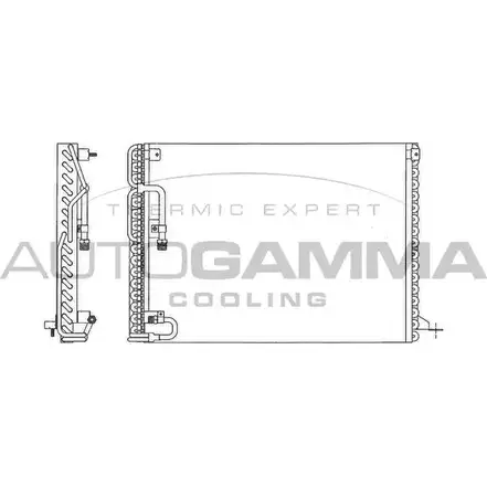 Радиатор кондиционера AUTOGAMMA 3UQBX6D 3850064 102827 NVQ FD изображение 0