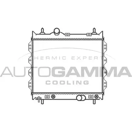 Радиатор охлаждения двигателя AUTOGAMMA U J6ZY 3850093 102861 AK4U2 изображение 0