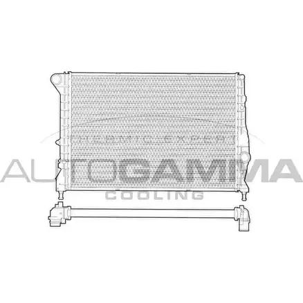 Радиатор охлаждения двигателя AUTOGAMMA GL2CLV 102884 V J3XGMH 3850112 изображение 0