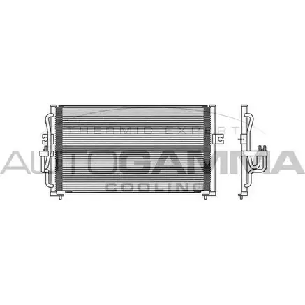 Радиатор кондиционера AUTOGAMMA 3850113 1SFWMOZ 102885 5KS S95