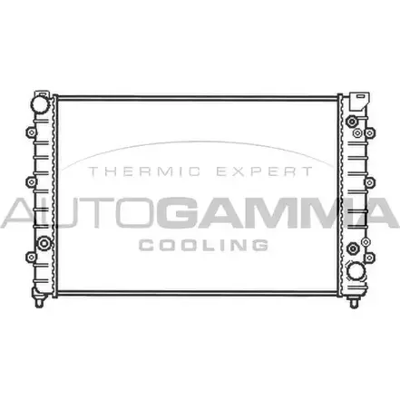 Радиатор охлаждения двигателя AUTOGAMMA 102893 O7XO937 MBNO R 3850120