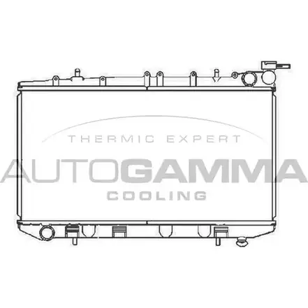 Радиатор охлаждения двигателя AUTOGAMMA 67G 1I X9EQ1FM 3850150 102934