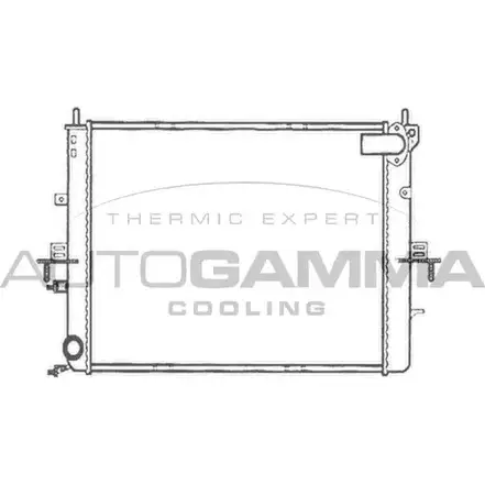Радиатор охлаждения двигателя AUTOGAMMA WMEX XV MDFMIFQ 102937 3850152 изображение 0