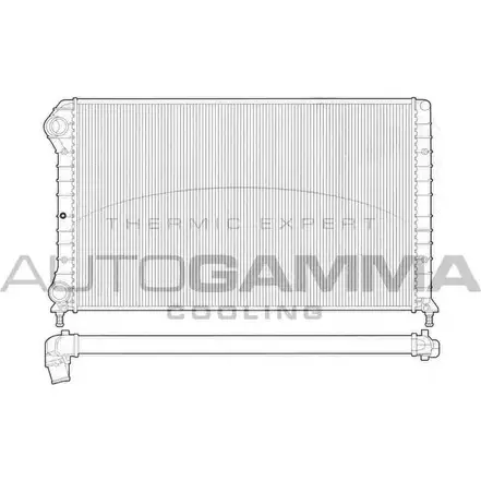 Радиатор охлаждения двигателя AUTOGAMMA 3850172 T5SS6T 102961 7 DSLL изображение 0