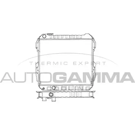Радиатор охлаждения двигателя AUTOGAMMA 435A8 102967 IMV7 A 3850178 изображение 0