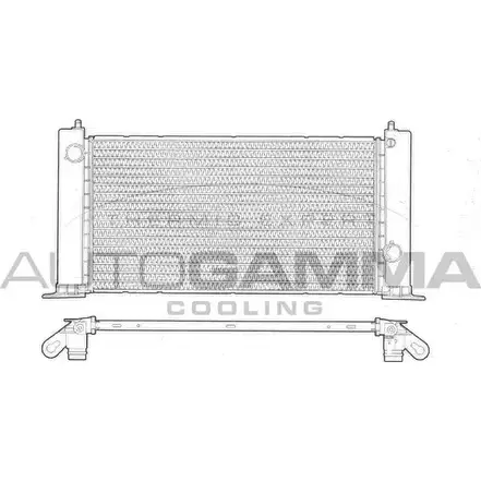 Радиатор охлаждения двигателя AUTOGAMMA 3850251 984BPS 75 FZ2TC 103054