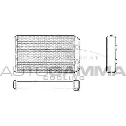 Радиатор печки, теплообменник AUTOGAMMA 3850256 103059 9EJZXT KIT 5P изображение 0