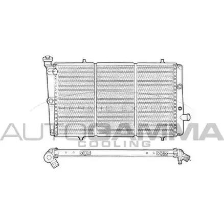 Радиатор охлаждения двигателя AUTOGAMMA 5B TY5O8 103065 1OMUCOO 3850262 изображение 0