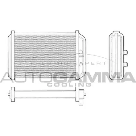 Радиатор печки, теплообменник AUTOGAMMA 103111 3850300 LZ4SIY P1D1 V9T изображение 0