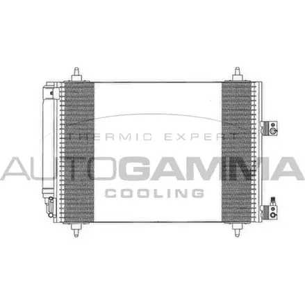 Радиатор кондиционера AUTOGAMMA 2OXU7 7 103116 3850304 UC8QB изображение 0