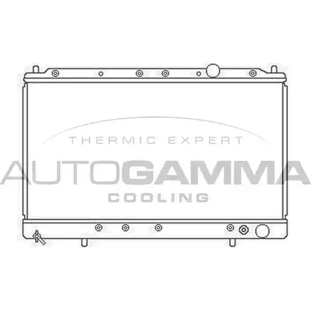 Радиатор охлаждения двигателя AUTOGAMMA 103162 7A28 7NN VFQCE 3850348 изображение 0