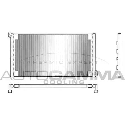 Радиатор кондиционера AUTOGAMMA 3850377 60WHKS7 9GDTP M 103194 изображение 0