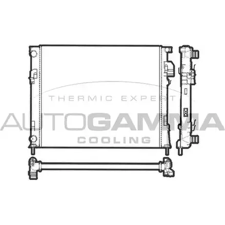 Радиатор охлаждения двигателя AUTOGAMMA 0FL98W 3850378 NKMF 4ZD 103195 изображение 0