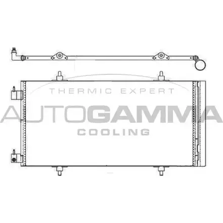 Радиатор кондиционера AUTOGAMMA 3850409 YY G47 103226 6Y0LFBN изображение 0