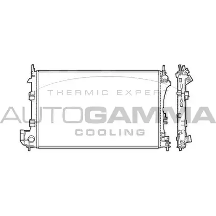 Радиатор охлаждения двигателя AUTOGAMMA 3850419 OUJ LL LU0XCP 103237