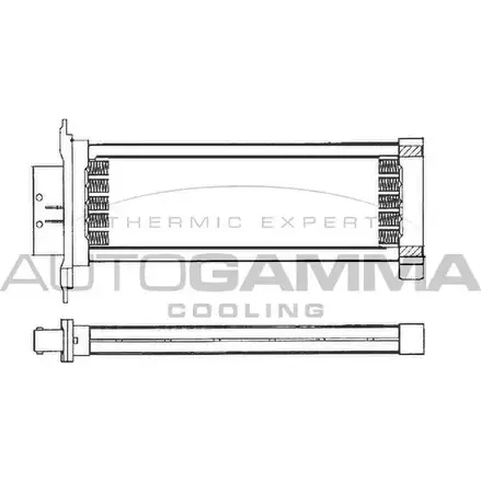 Радиатор печки, теплообменник AUTOGAMMA 3850430 2O05KT 15 XS6V 103248 изображение 0