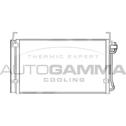 Радиатор кондиционера AUTOGAMMA THCX75 GL 0YUF 103363 3850541 изображение 0
