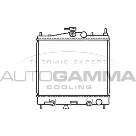 Радиатор охлаждения двигателя AUTOGAMMA 3850561 JYD K4 XVAILS 103383 изображение 0