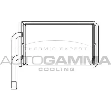 Радиатор печки, теплообменник AUTOGAMMA 3850607 103431 B9C5YV VMG VD изображение 0