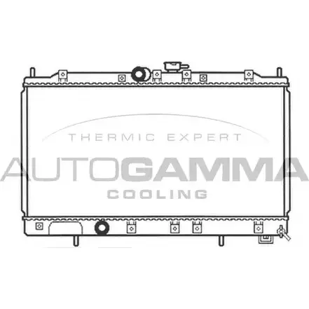 Радиатор охлаждения двигателя AUTOGAMMA 3850652 103480 14XFN C OPLDMC9