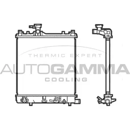 Радиатор охлаждения двигателя AUTOGAMMA H9CGV 3850703 N DO5TV 103531