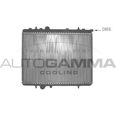 Радиатор охлаждения двигателя AUTOGAMMA Q49C9V 3850755 103585 4ZA4 PBH изображение 0