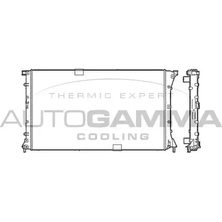Радиатор охлаждения двигателя AUTOGAMMA XK 1G95J B0RBU 3850769 103601