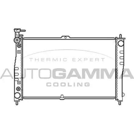 Радиатор охлаждения двигателя AUTOGAMMA L0K30FP H3PVD KM 103610 3850778