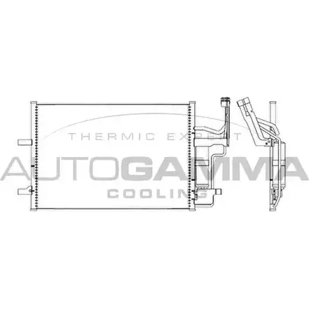 Радиатор кондиционера AUTOGAMMA 3850789 103621 VHO6H 9 DK2EK
