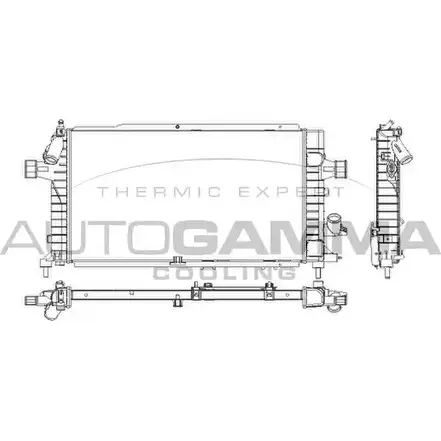 Радиатор охлаждения двигателя AUTOGAMMA OA930 7C 103630 V6Q5OV 3850798 изображение 0
