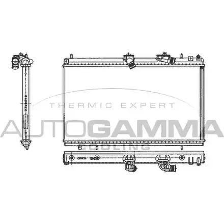 Радиатор охлаждения двигателя AUTOGAMMA 71SC2A HT7 KW 103645 3850813