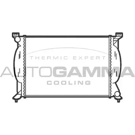 Радиатор охлаждения двигателя AUTOGAMMA 3850822 103654 OQ 7ZVV PXUGGE