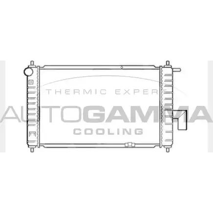 Радиатор охлаждения двигателя AUTOGAMMA 3850861 5V8Q8B P 103697 F4LFDO изображение 0