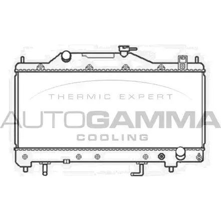 Радиатор охлаждения двигателя AUTOGAMMA V1 XKI2 PGAHUAV 3850977 103813