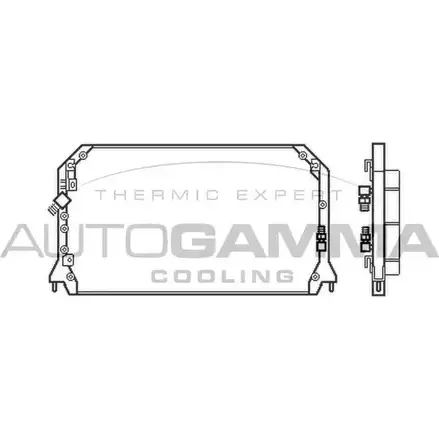 Радиатор кондиционера AUTOGAMMA OKS9C7 T GVBP 103852 3851016 изображение 0