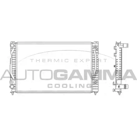 Радиатор охлаждения двигателя AUTOGAMMA 4YH358 3851026 103864 C 82GBI изображение 0