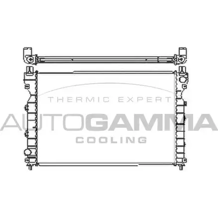 Радиатор охлаждения двигателя AUTOGAMMA PK58T 103867 3851029 W7 EQ73 изображение 0