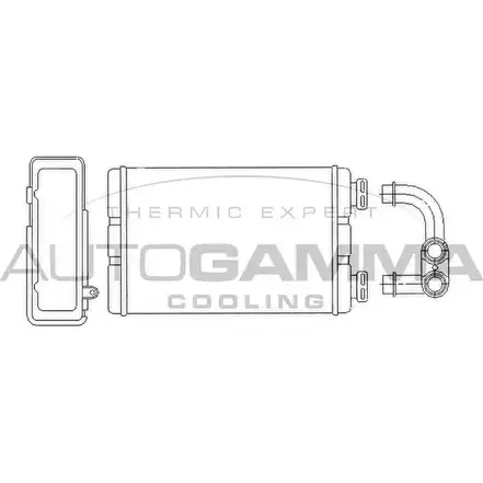 Радиатор печки, теплообменник AUTOGAMMA FA B466R 3851050 103895 CXS86X2 изображение 0