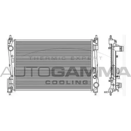Радиатор охлаждения двигателя AUTOGAMMA UVR 5M 3851133 103986 NA232BX изображение 0