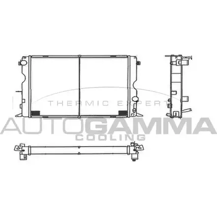Радиатор охлаждения двигателя AUTOGAMMA 104020 CI2O O 3851168 B6OWX7V