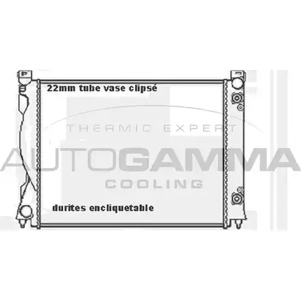 Радиатор охлаждения двигателя AUTOGAMMA 104030 3851178 2TLU W RB4OK8L