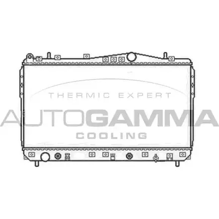 Радиатор охлаждения двигателя AUTOGAMMA 104056 7ITQDN 3851204 QQ KLG изображение 0
