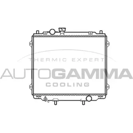 Радиатор охлаждения двигателя AUTOGAMMA 5ODOWT 104078 3851225 98R KI изображение 0