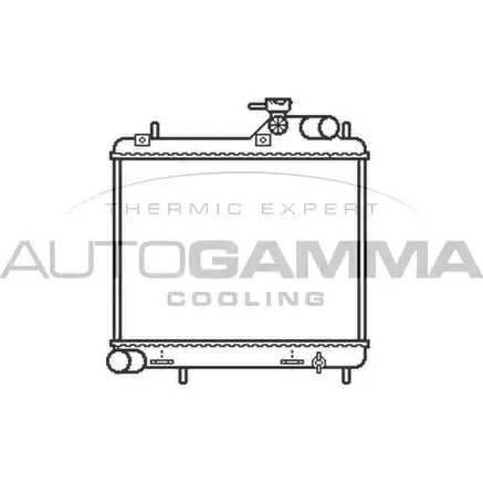 Радиатор охлаждения двигателя AUTOGAMMA OEDIW08 3851229 104082 3HG ZS0 изображение 0