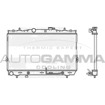 Радиатор охлаждения двигателя AUTOGAMMA G QLU6 3851231 104084 XQY7J изображение 0